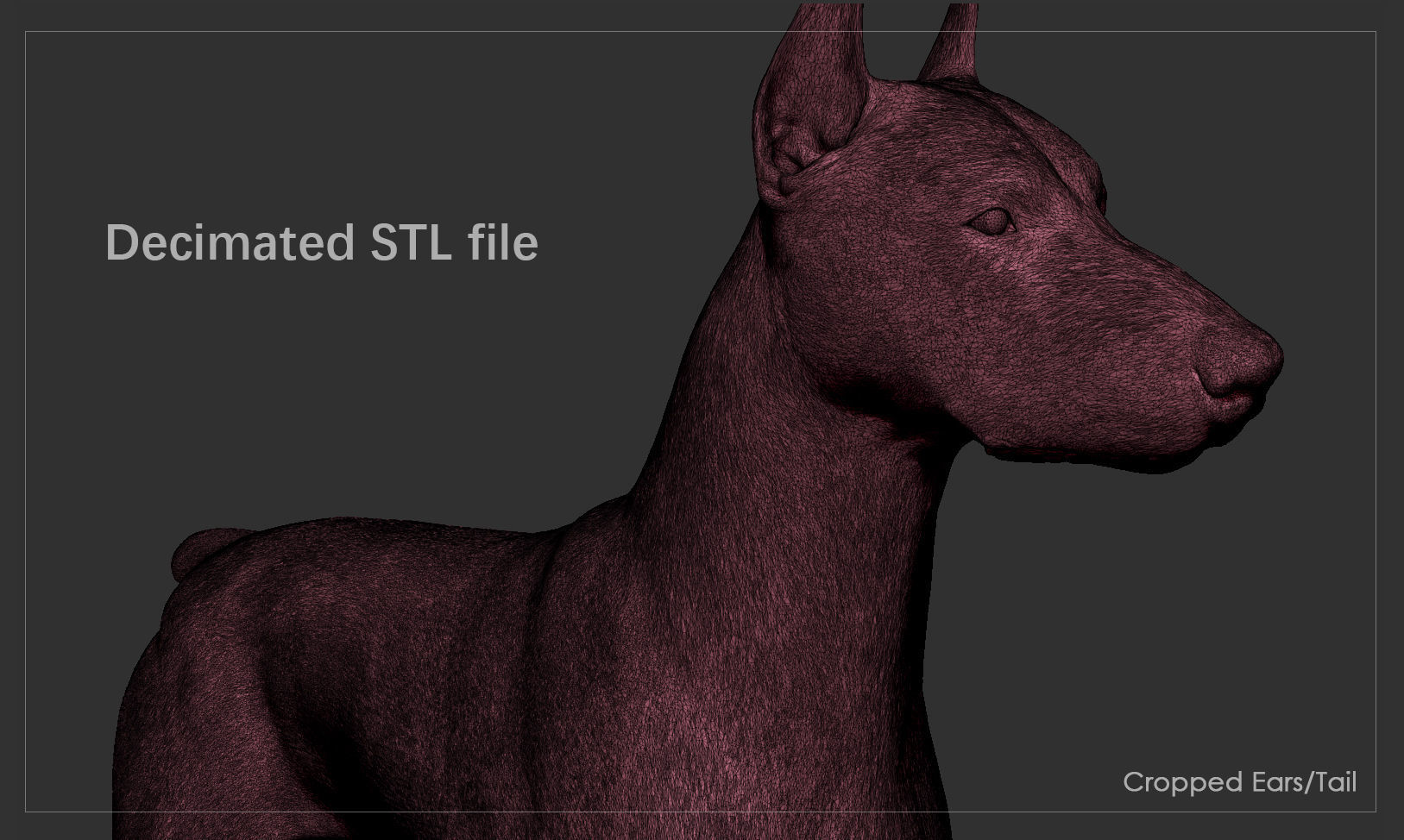 Doberman High-Poly dachshund 3D print model_4