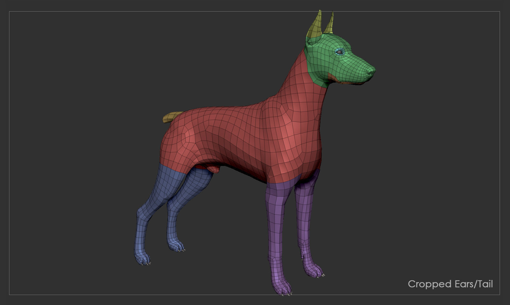 Doberman High-Poly dachshund 3D print model_5