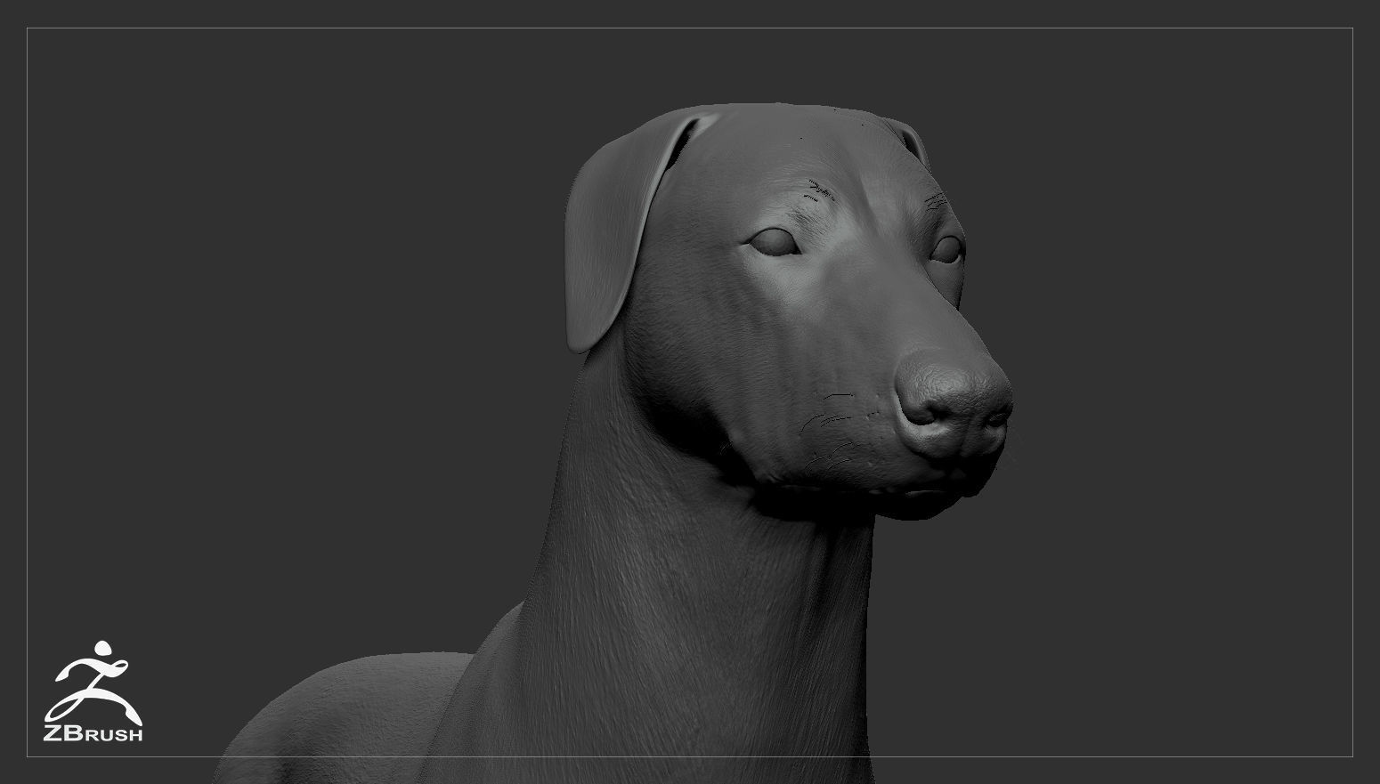 Doberman High-Poly dachshund 3D print model_14
