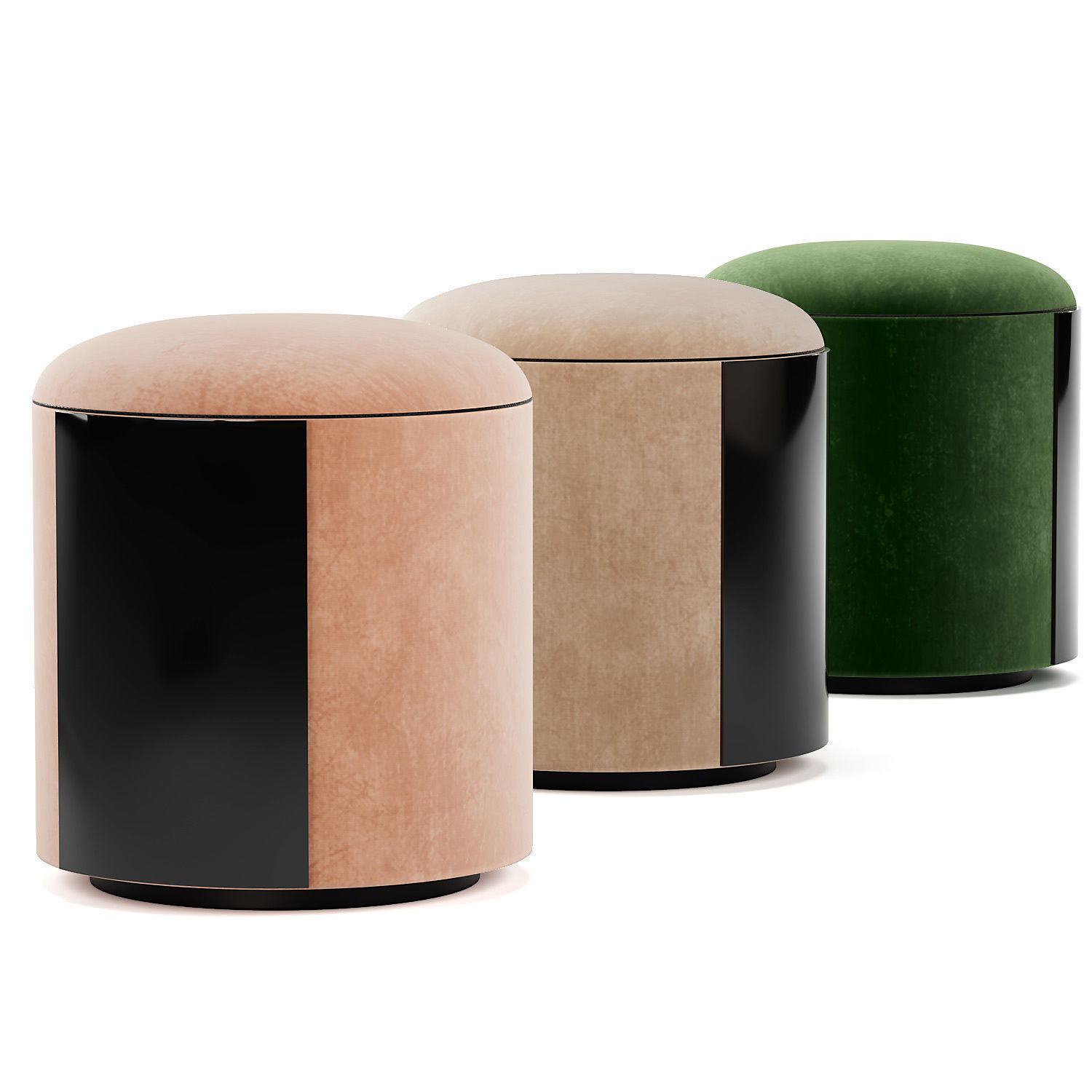 Manon Heritage Storage Stool ottaman 3D model_3