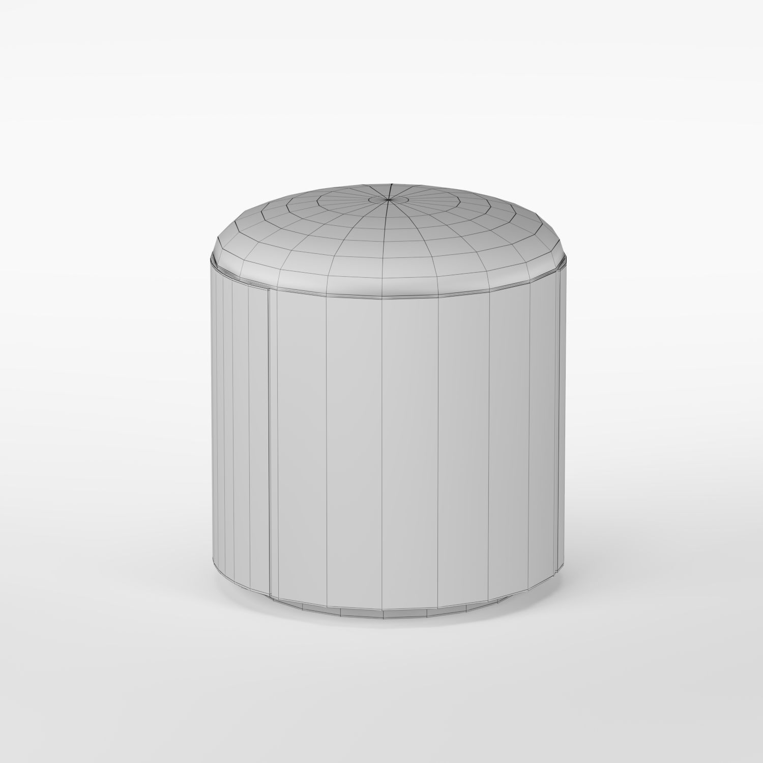 Manon Heritage Storage Stool ottaman 3D model_8