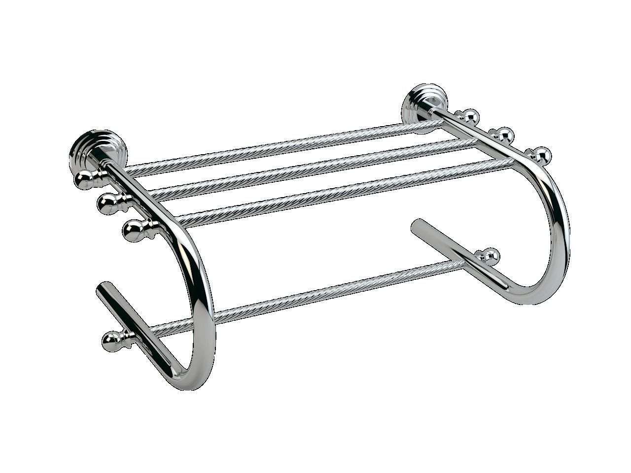 Ottoman Saffron Towel Shelf 3D model_0