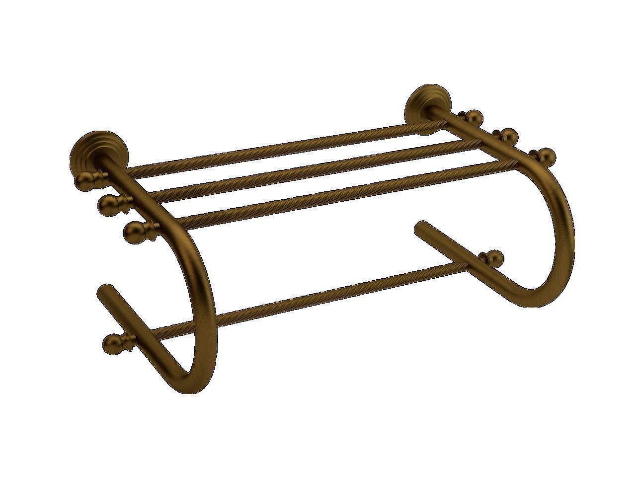 Ottoman Saffron Towel Shelf 3D model_2