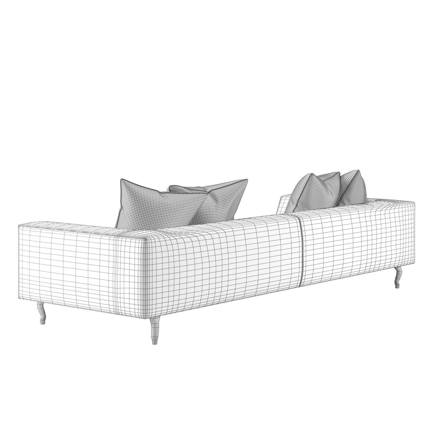 ZLiq Doubel Seater leather sofa by Marcel Wanders  3D model_10