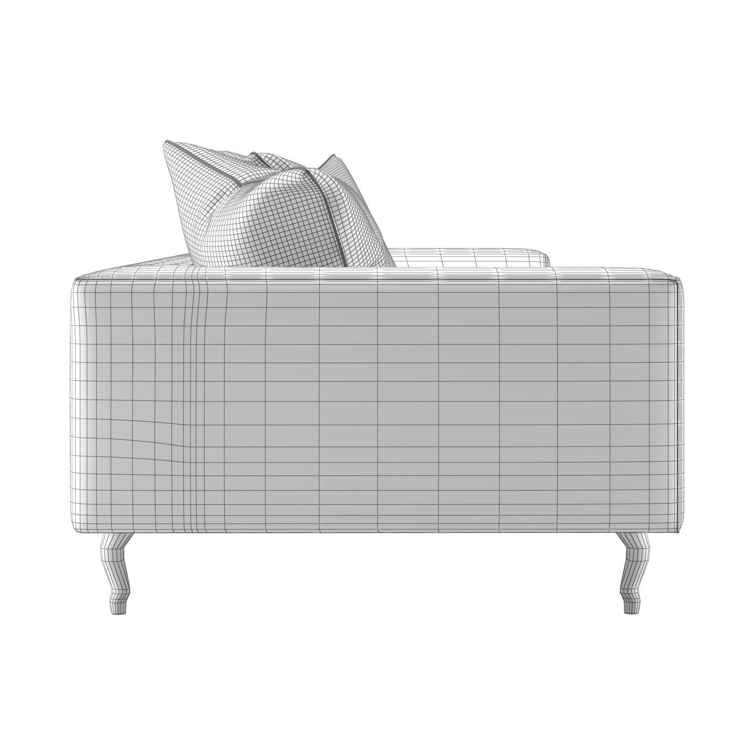 ZLiq Doubel Seater leather sofa by Marcel Wanders  3D model_4