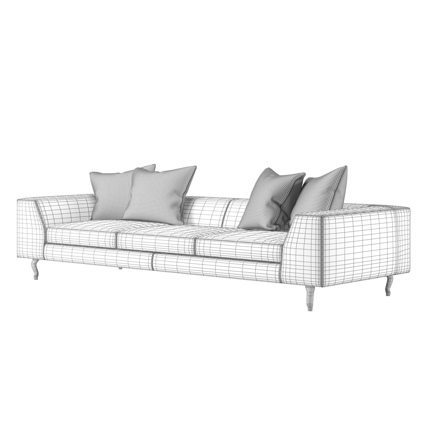 ZLiq Doubel Seater leather sofa by Marcel Wanders  3D model_14