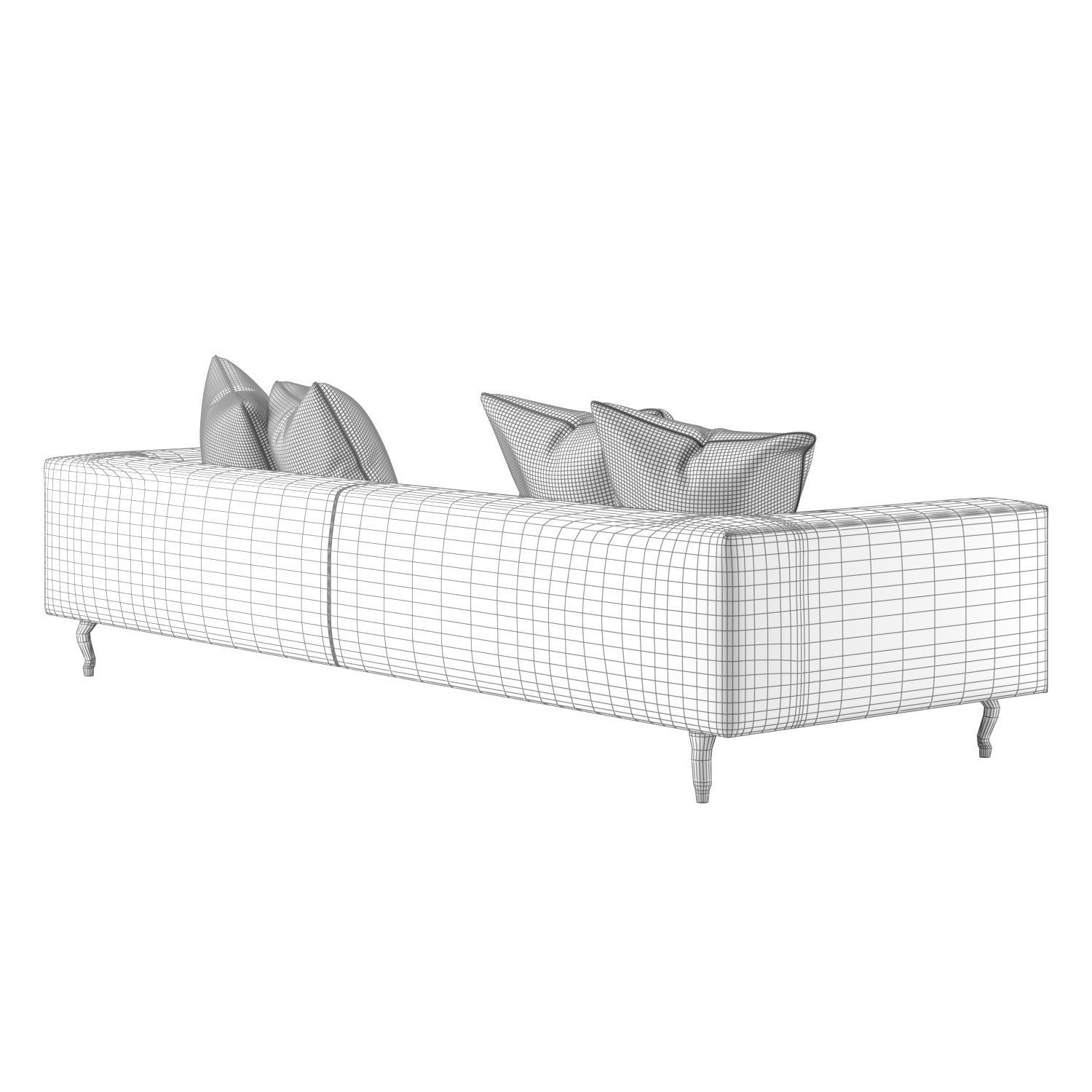 ZLiq Doubel Seater leather sofa by Marcel Wanders  3D model_6