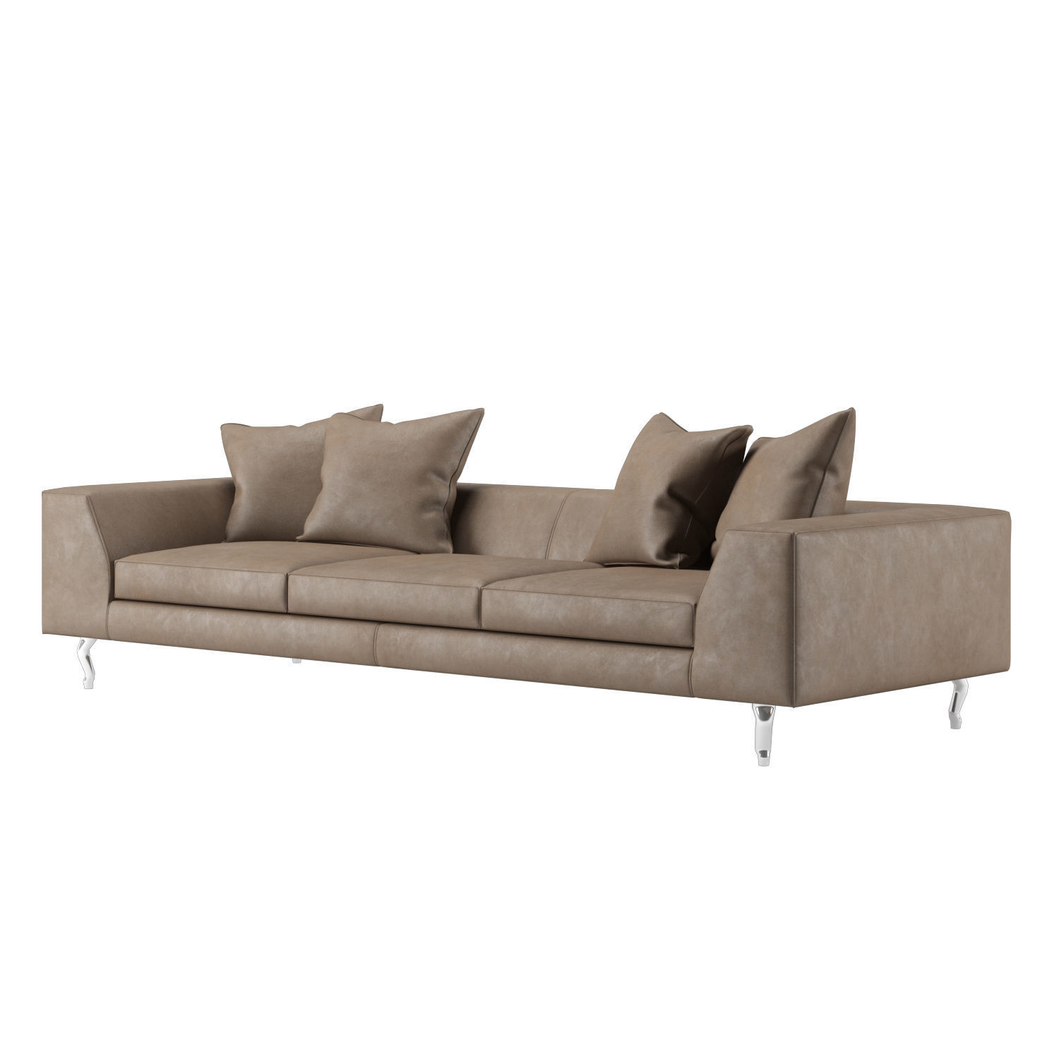 ZLiq Doubel Seater leather sofa by Marcel Wanders  3D model_13