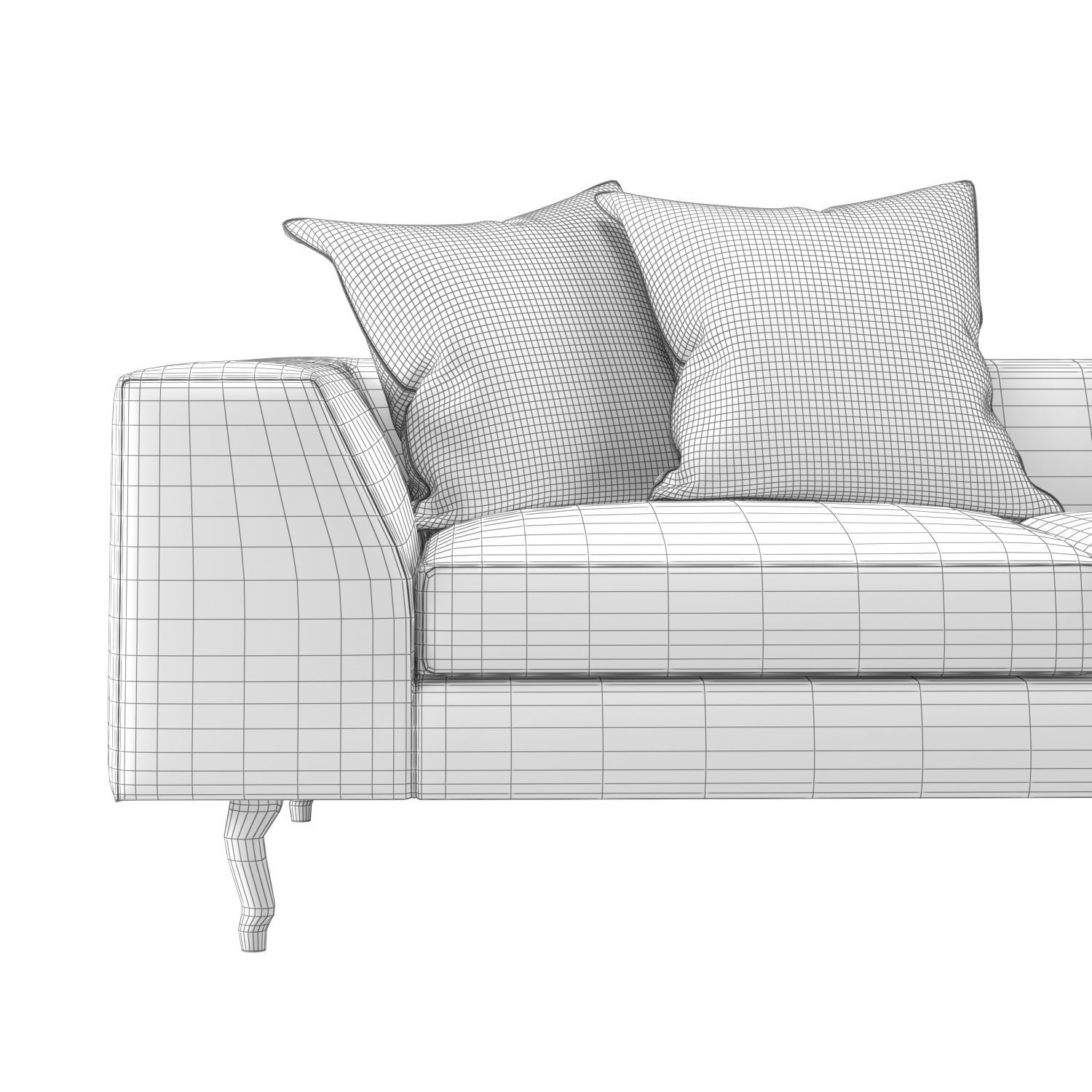 ZLiq Doubel Seater leather sofa by Marcel Wanders  3D model_16