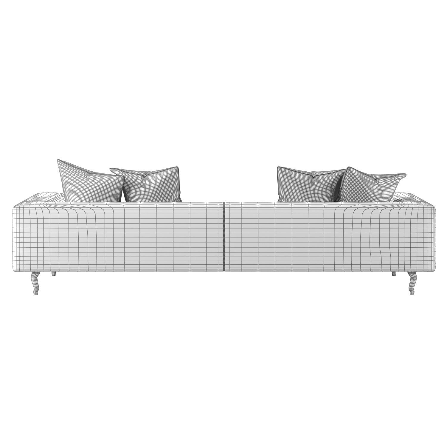 ZLiq Doubel Seater leather sofa by Marcel Wanders  3D model_8