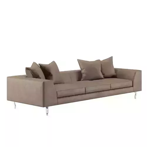 ZLiq Doubel Seater leather sofa by Marcel Wanders  3D model
