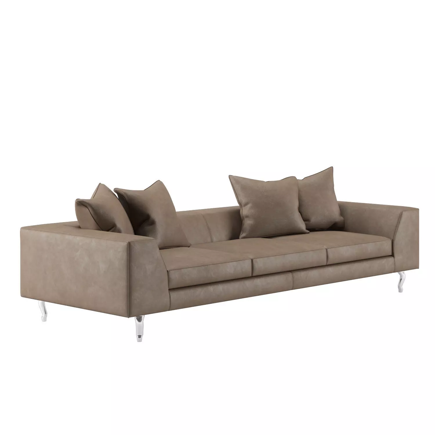 ZLiq Doubel Seater leather sofa by Marcel Wanders  3D model_0