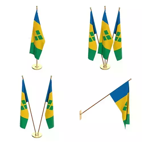 Saint Vincent And The Grenadines Flag Pack