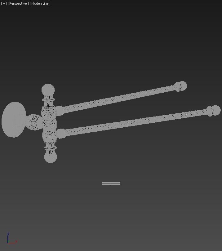 Ottoman Saffron Towel Moving Double 3D model_3