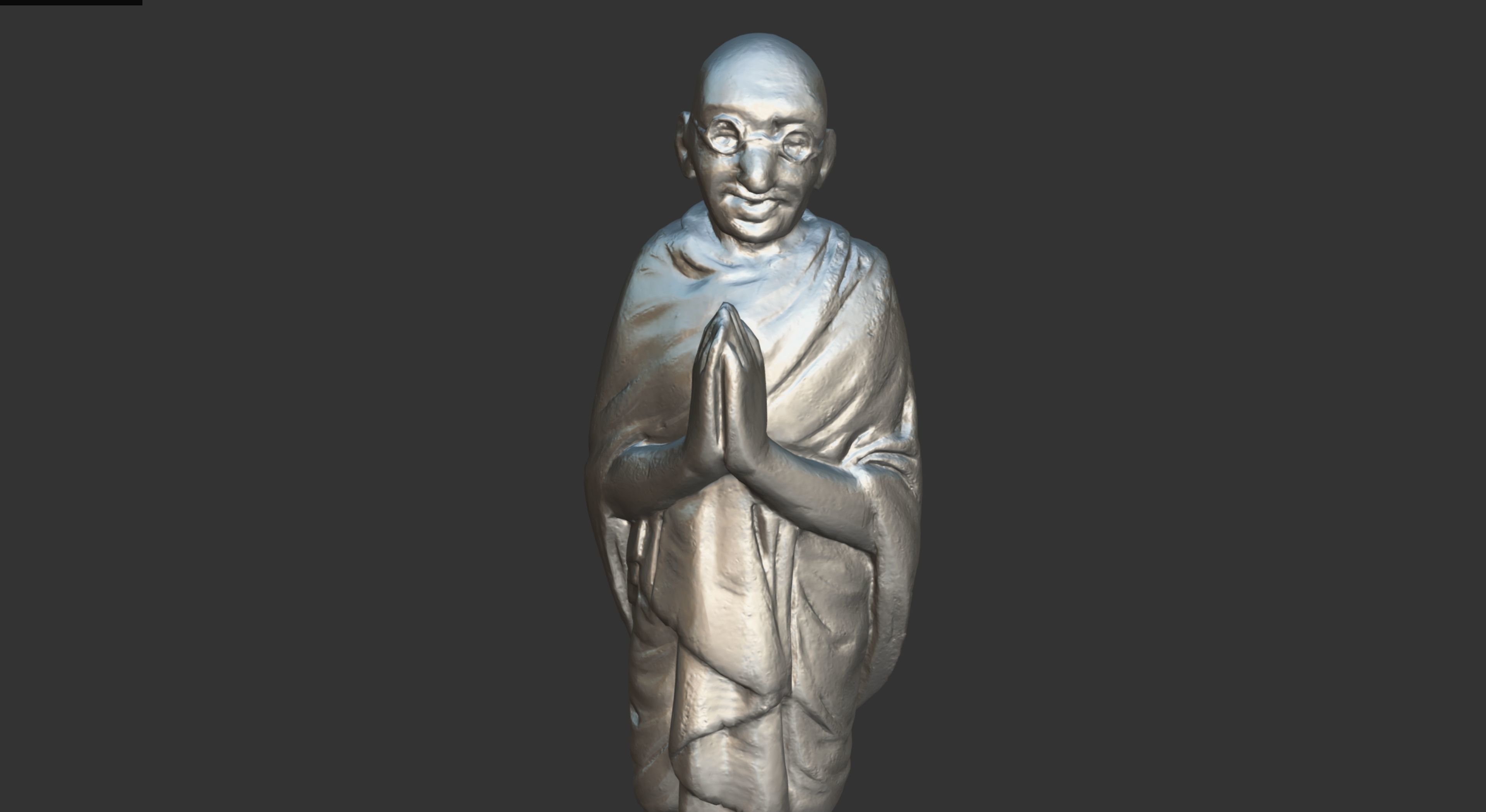 Ivory Gandhi v3 Low-poly 3D model_20