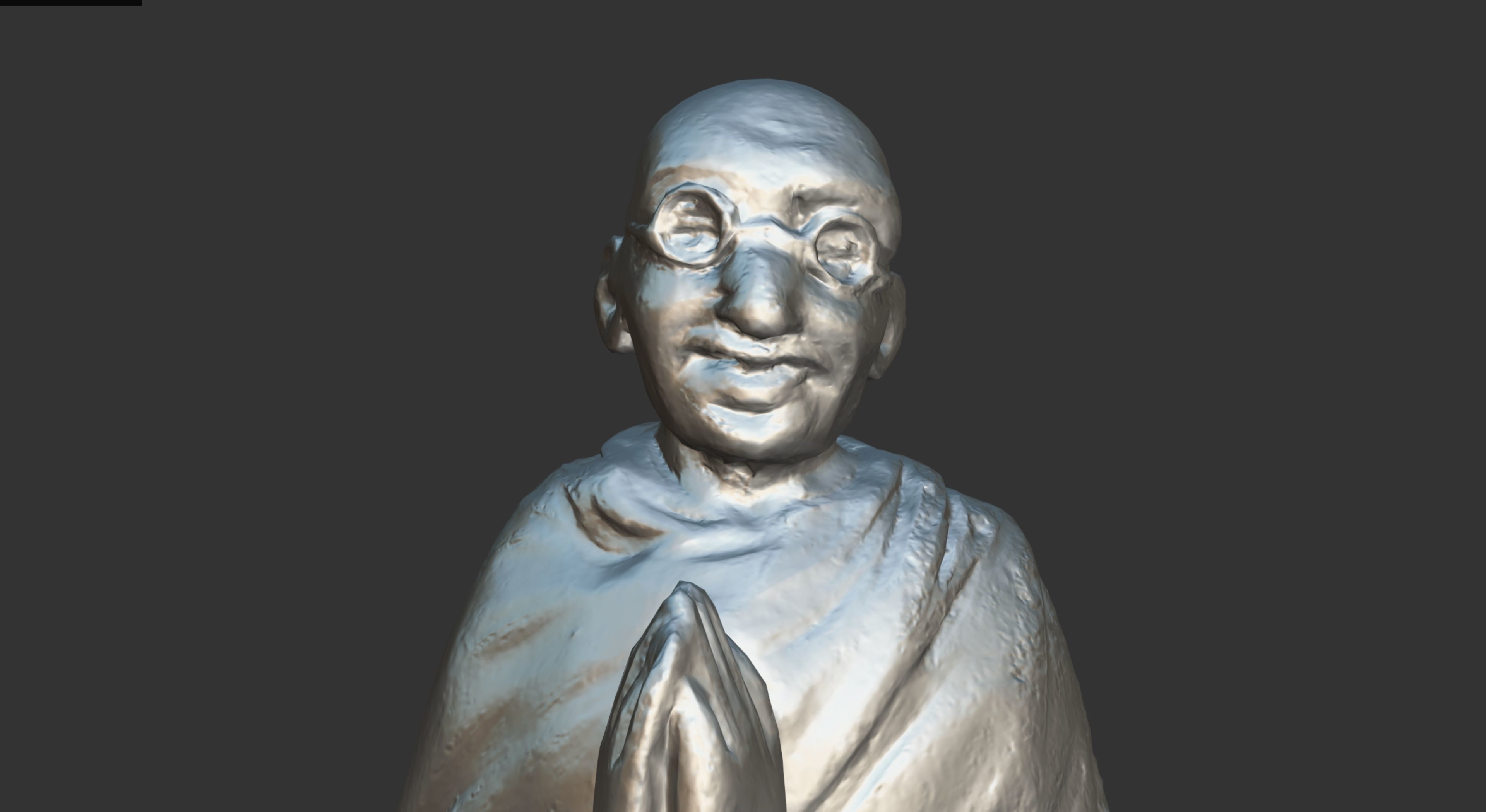 Ivory Gandhi v3 Low-poly 3D model_24