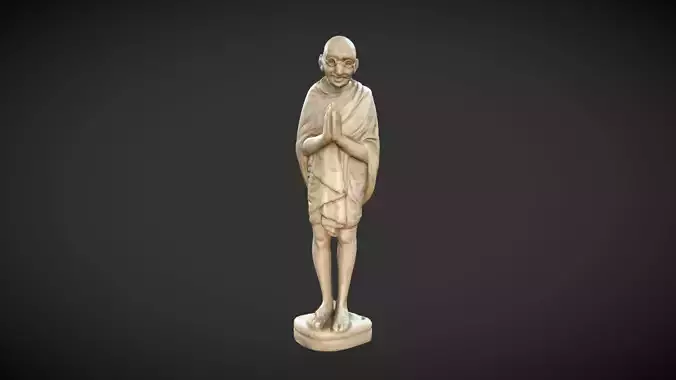 Ivory Gandhi v3 Low-poly 3D model