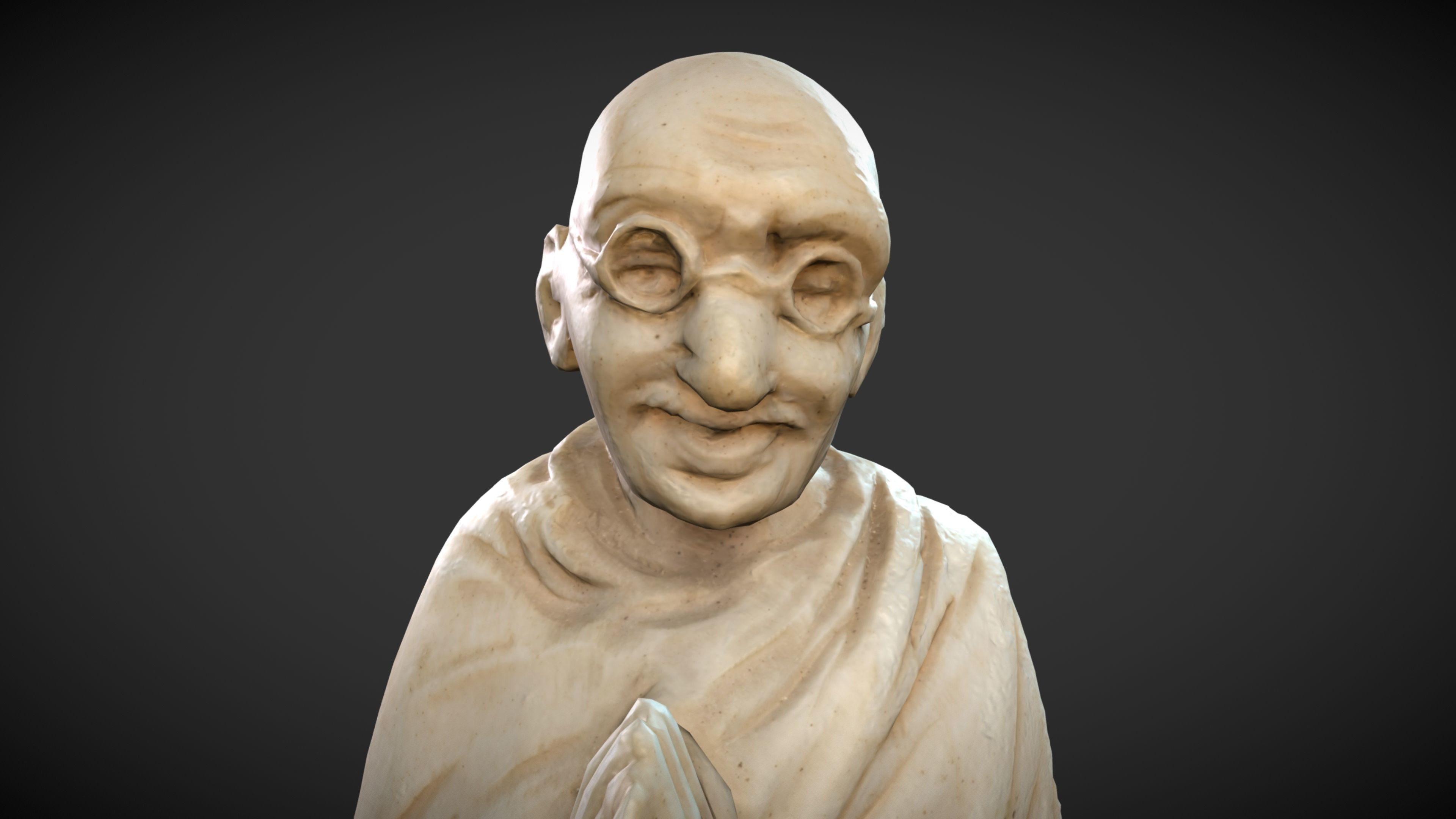 Ivory Gandhi v3 Low-poly 3D model_10