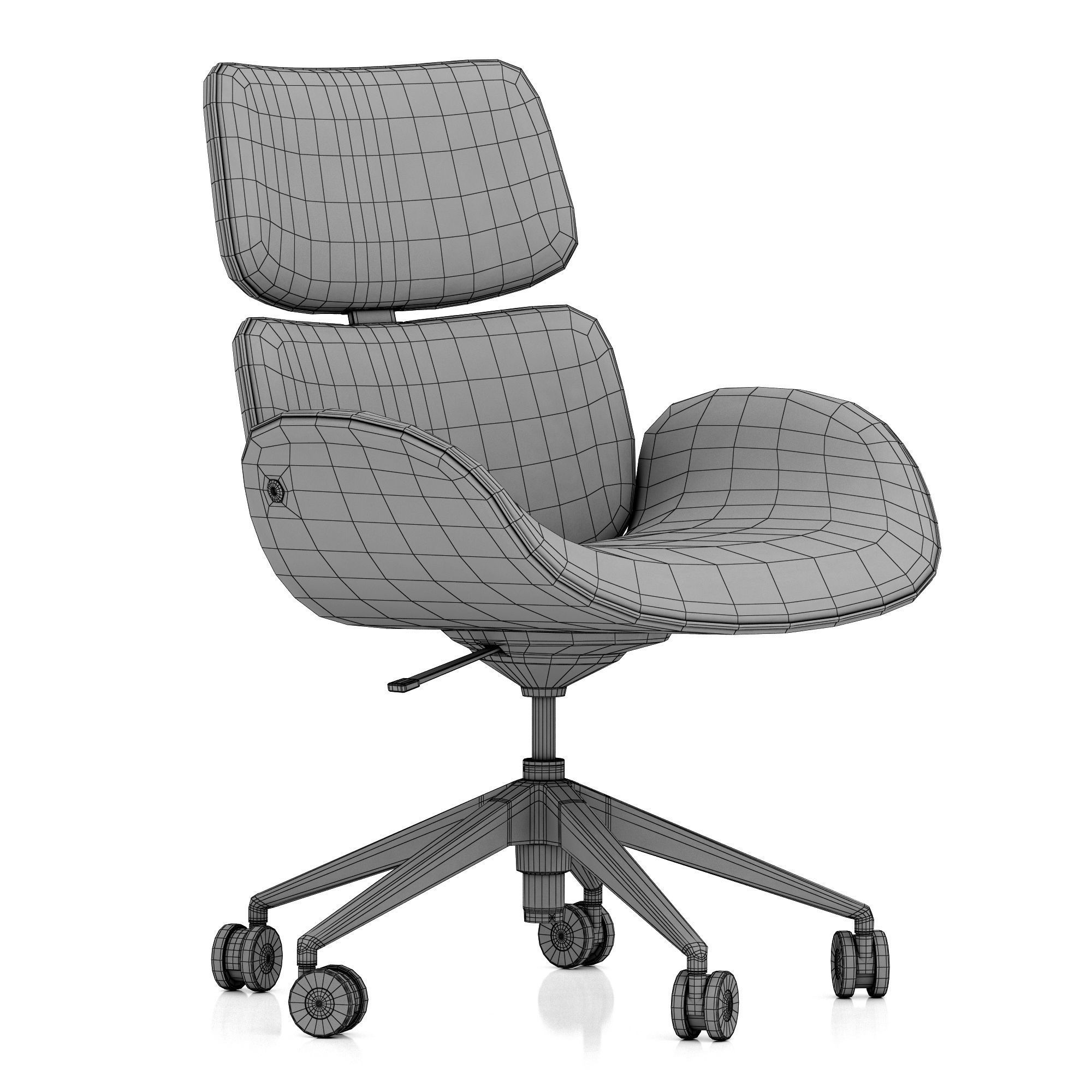 Roche Bobois CENTO OFFICE ARMCHAIR 3D model CGTrader