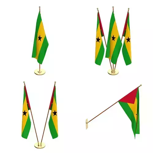 Sao Tome And Principe Flag Pack