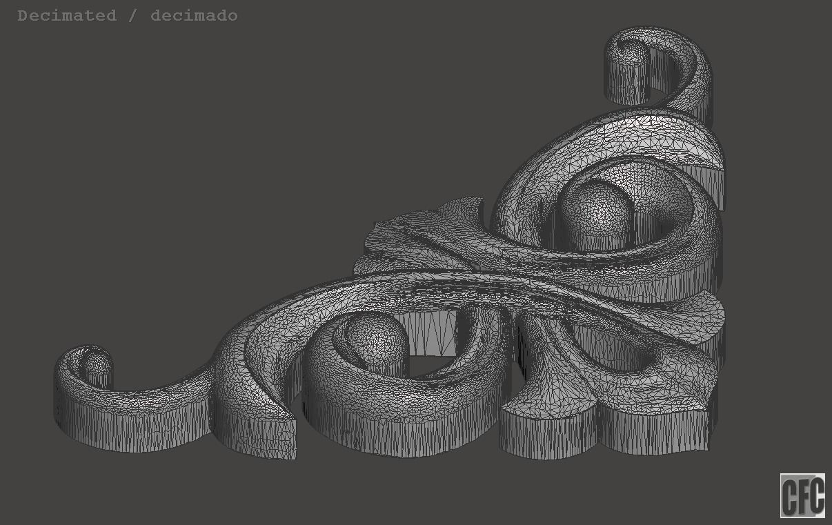 WoodCarving detail - 3d model for CNC - WCCFC0T 3D print model_21