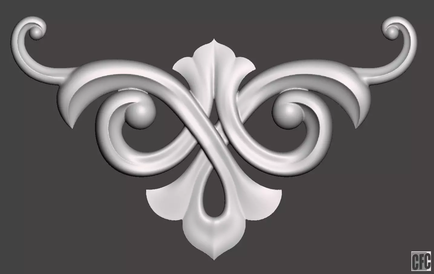 WoodCarving detail - 3d model for CNC - WCCFC0T 3D print model_0