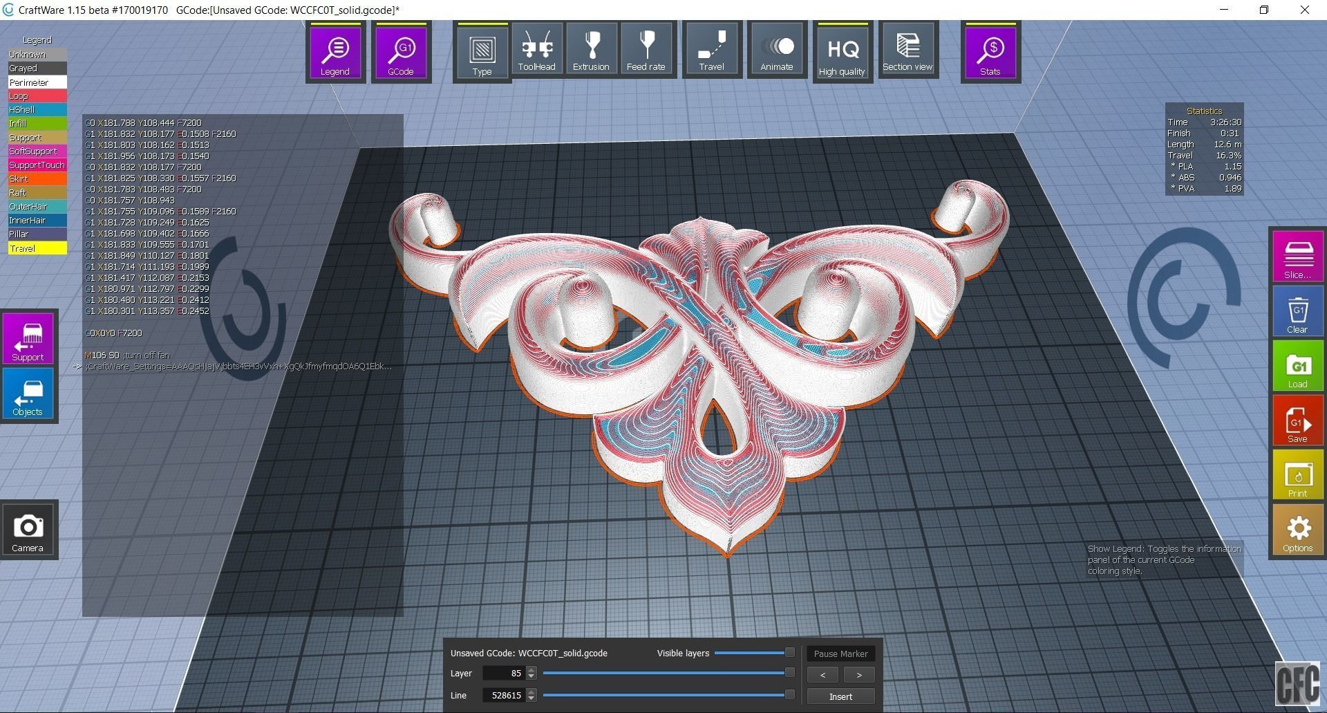 WoodCarving detail - 3d model for CNC - WCCFC0T 3D print model_13