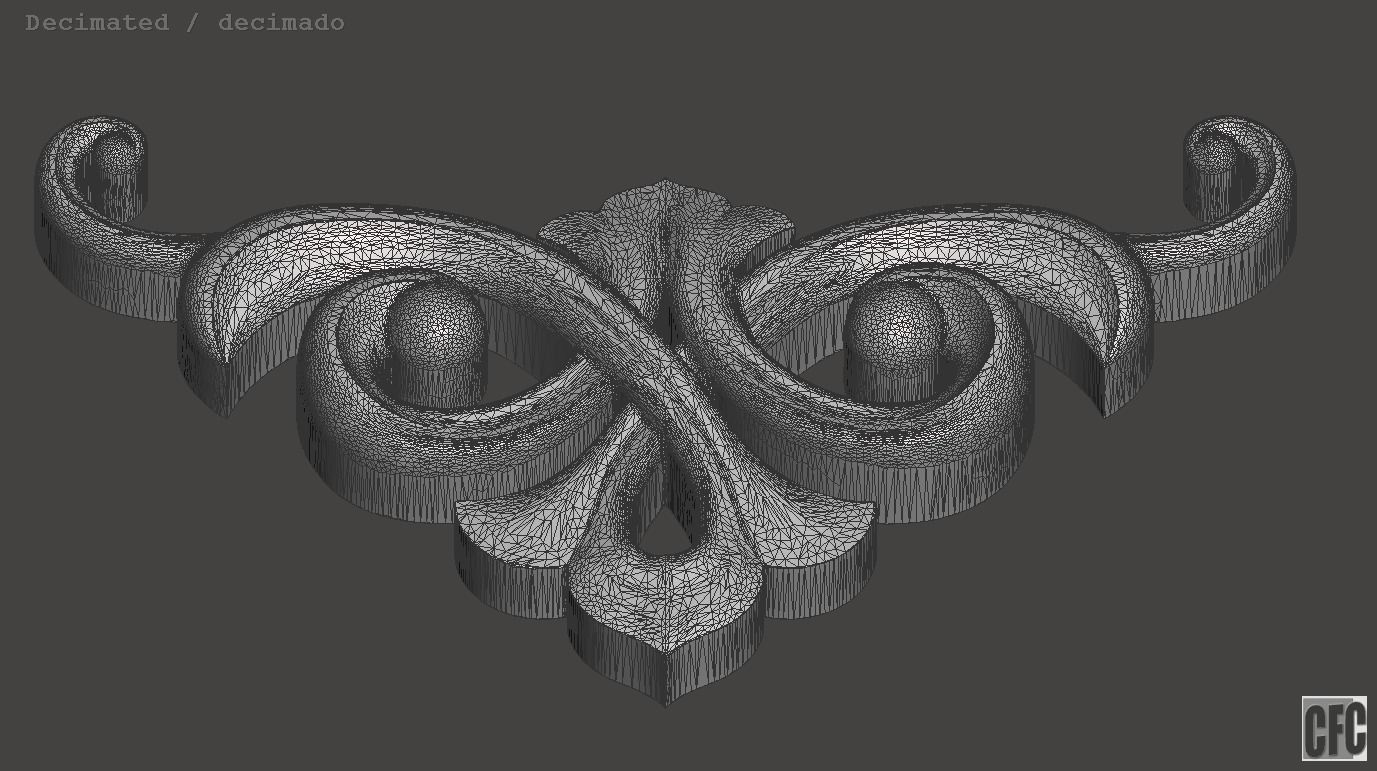 WoodCarving detail - 3d model for CNC - WCCFC0T 3D print model_16