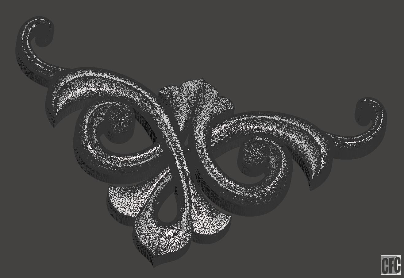WoodCarving detail - 3d model for CNC - WCCFC0T 3D print model_10