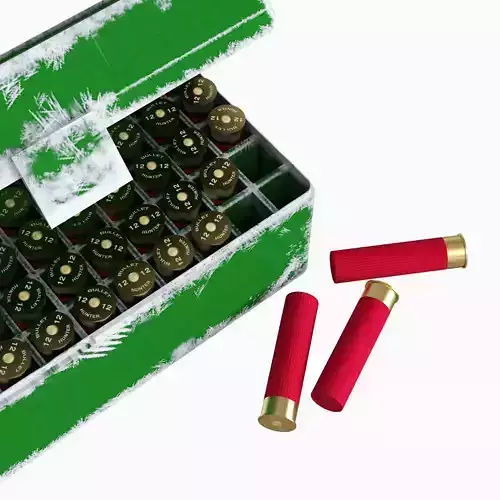 Patrons bullets Box scratched Round ammo