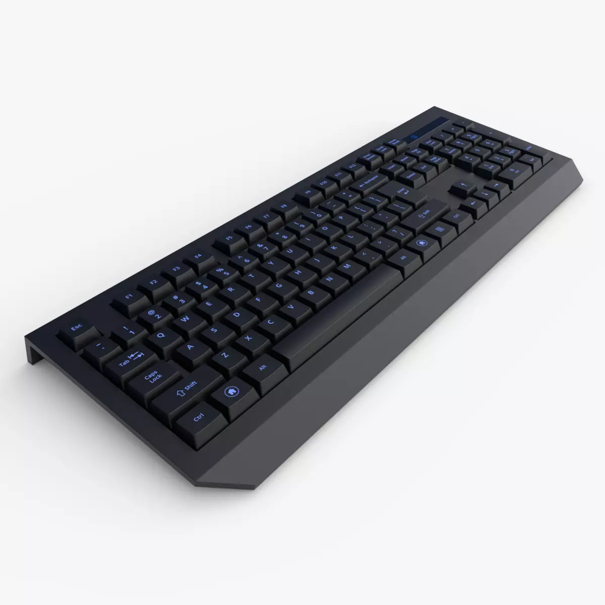 Gaming Keyboard Low-poly 3D model