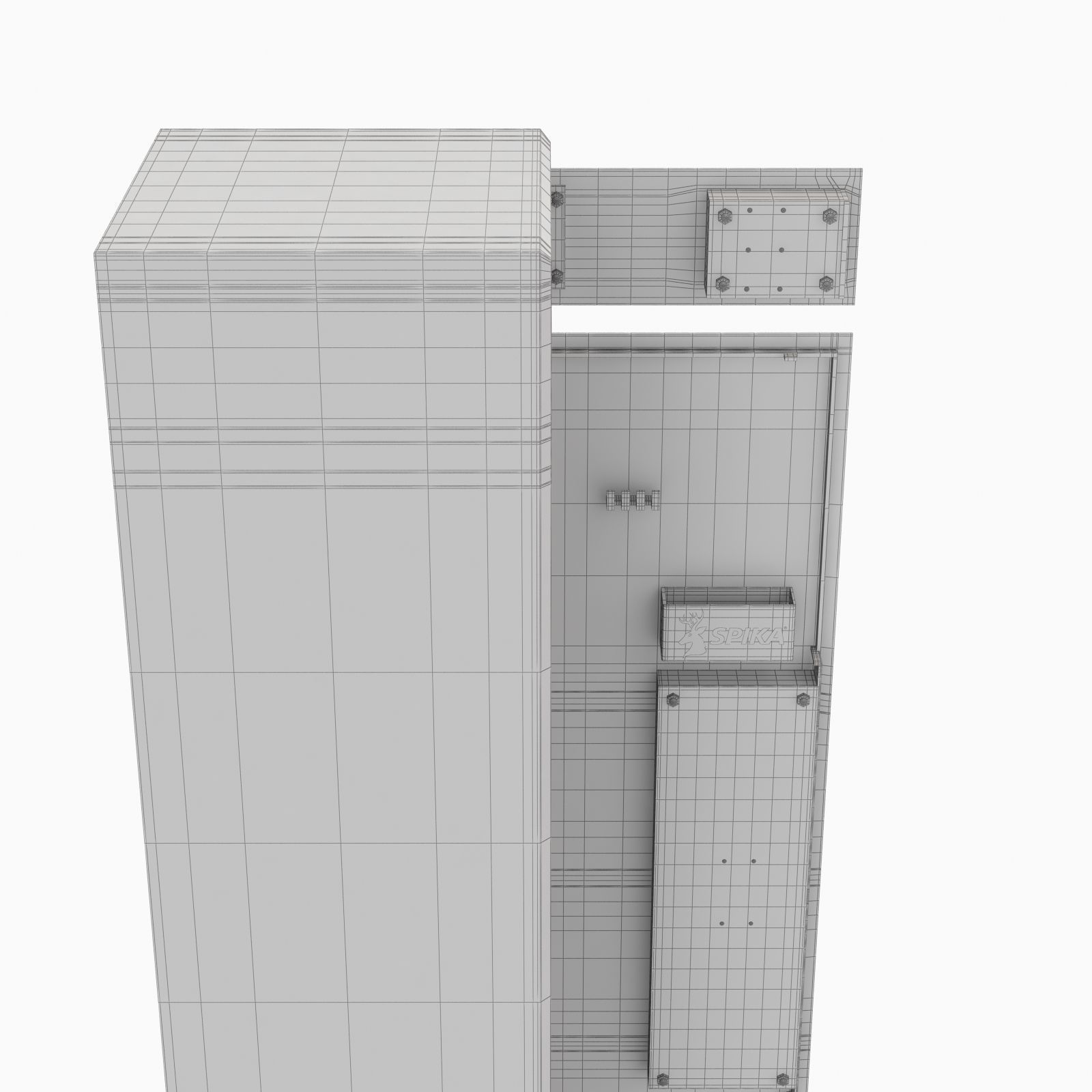 Branded 8 Gun Safe 3 PIN 3D model_14