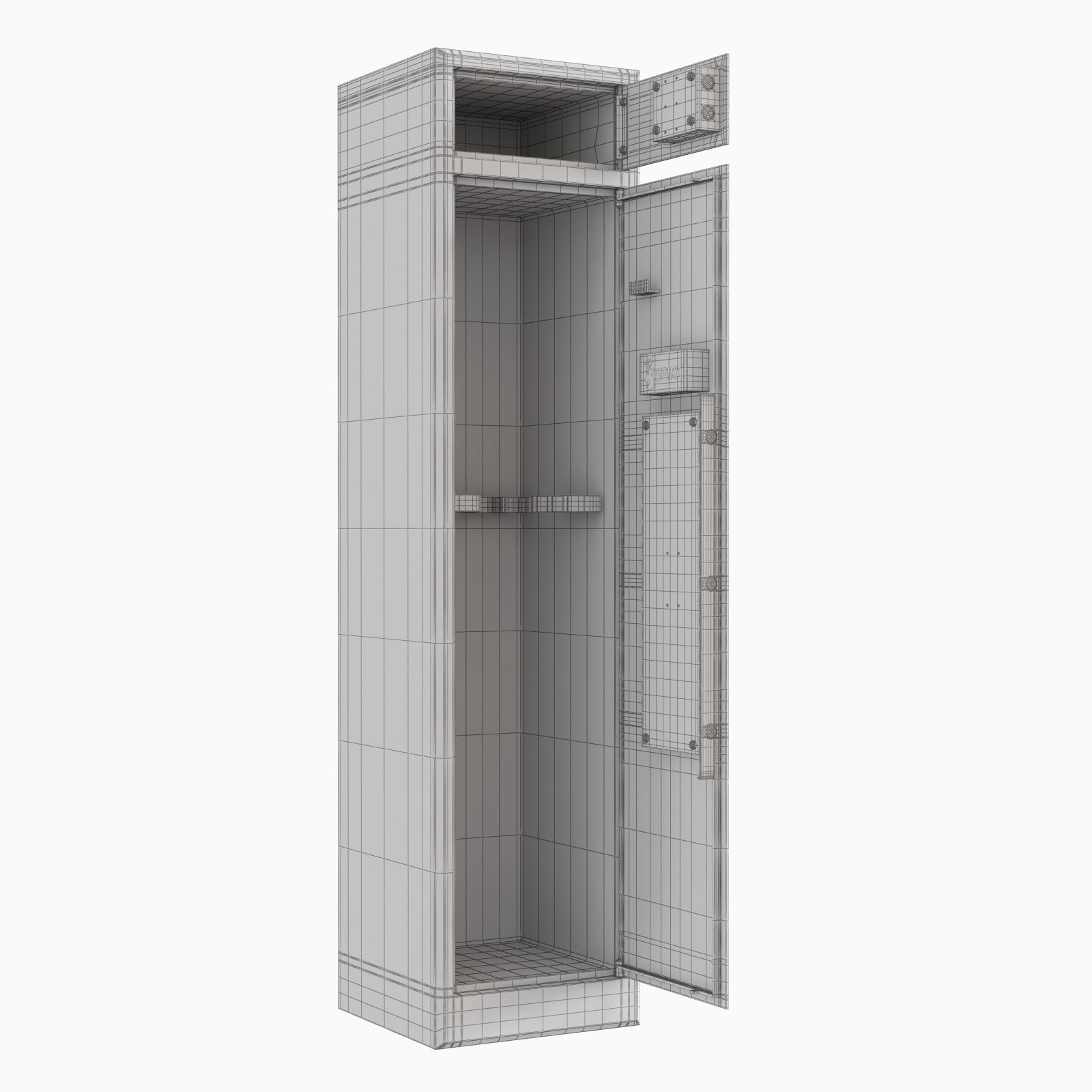 Branded 8 Gun Safe 3 PIN 3D model_12