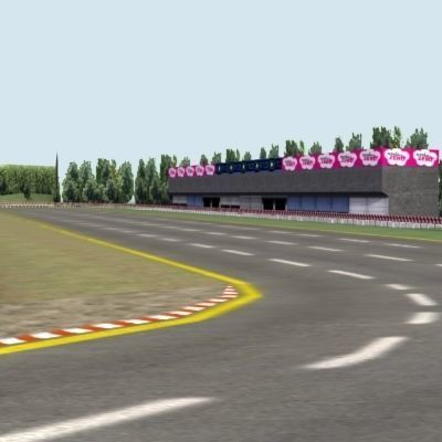 Race Track Game Low-poly 3D model_5