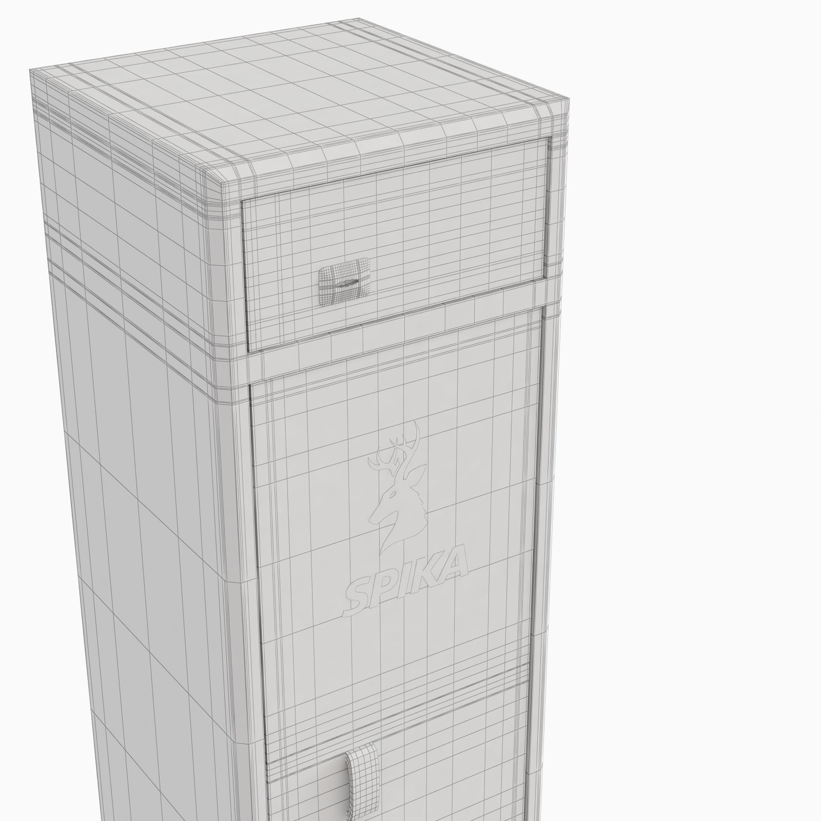 S2 8 Gun Safe 3 PIN closed 3D model_8