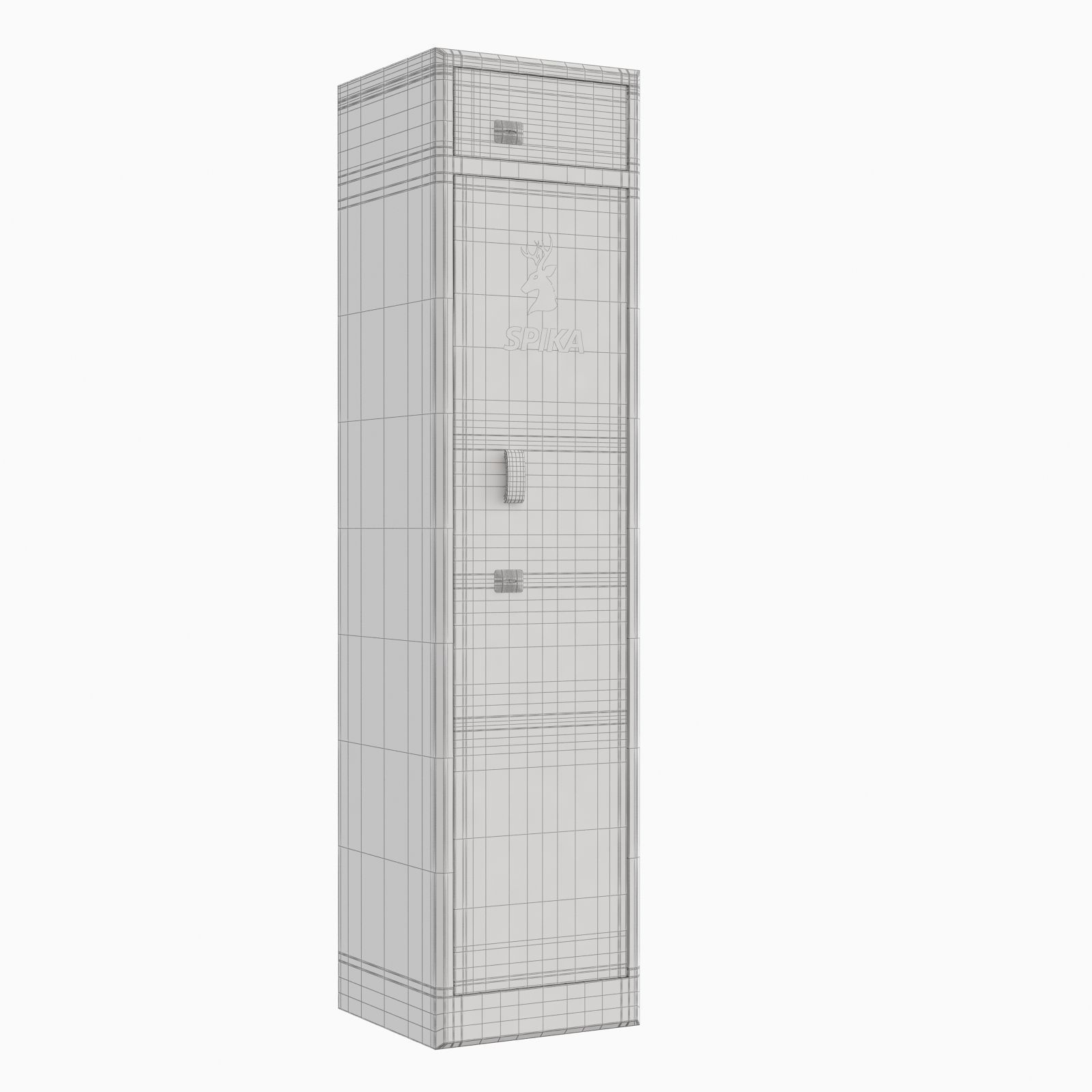 S2 8 Gun Safe 3 PIN closed 3D model_11