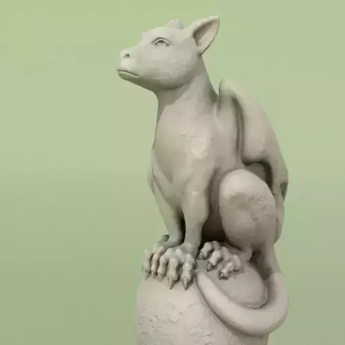 Monster Statuette A 3D print model