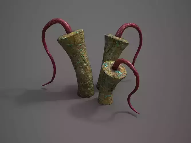 Alien Flora  Low-poly 3D model