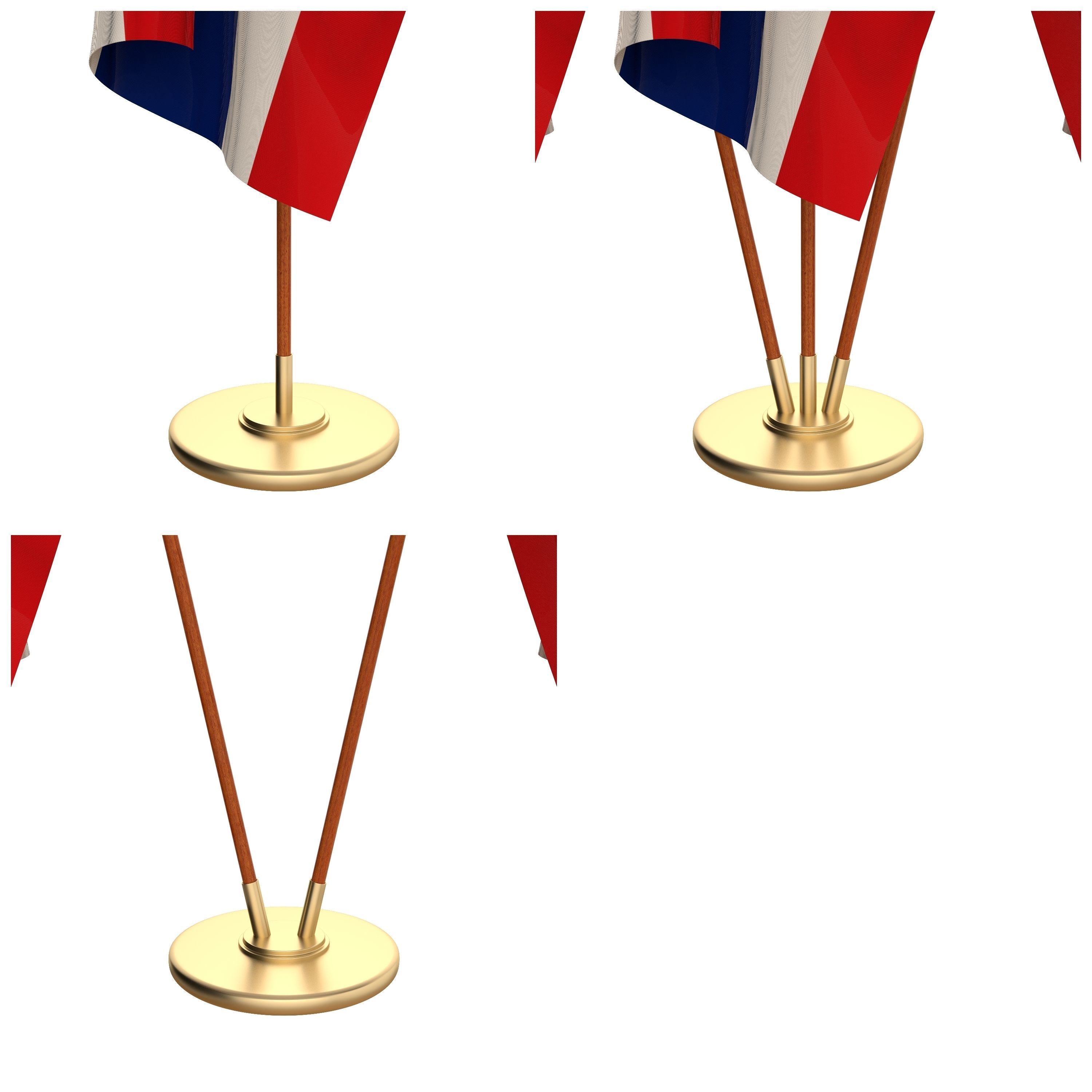 Thailand Flag Pack 3D model_2