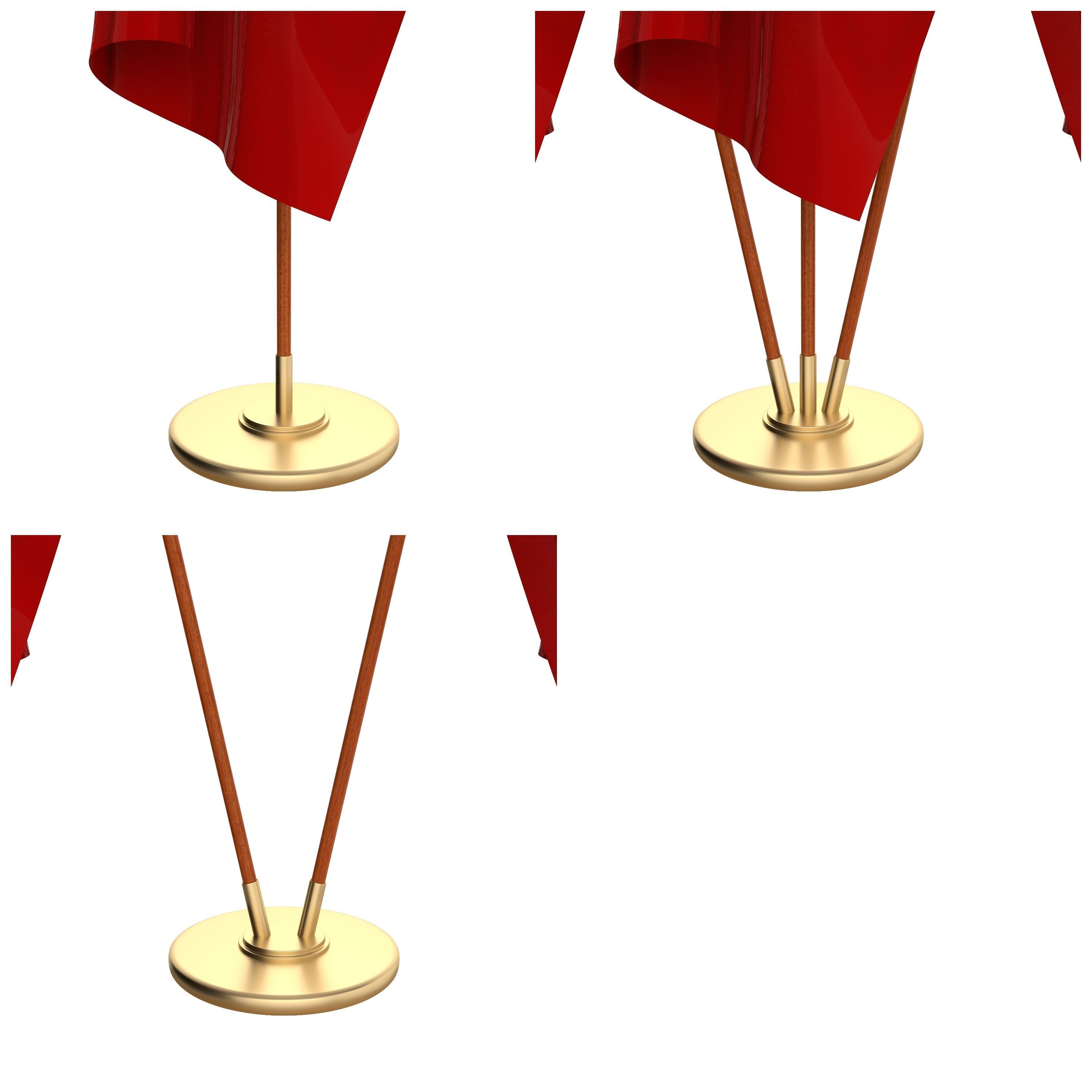 Tonga Flag Pack 3D model_2
