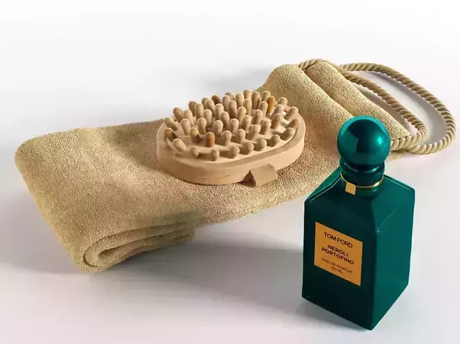 Loofah Strap Massage Brush and Perfume
