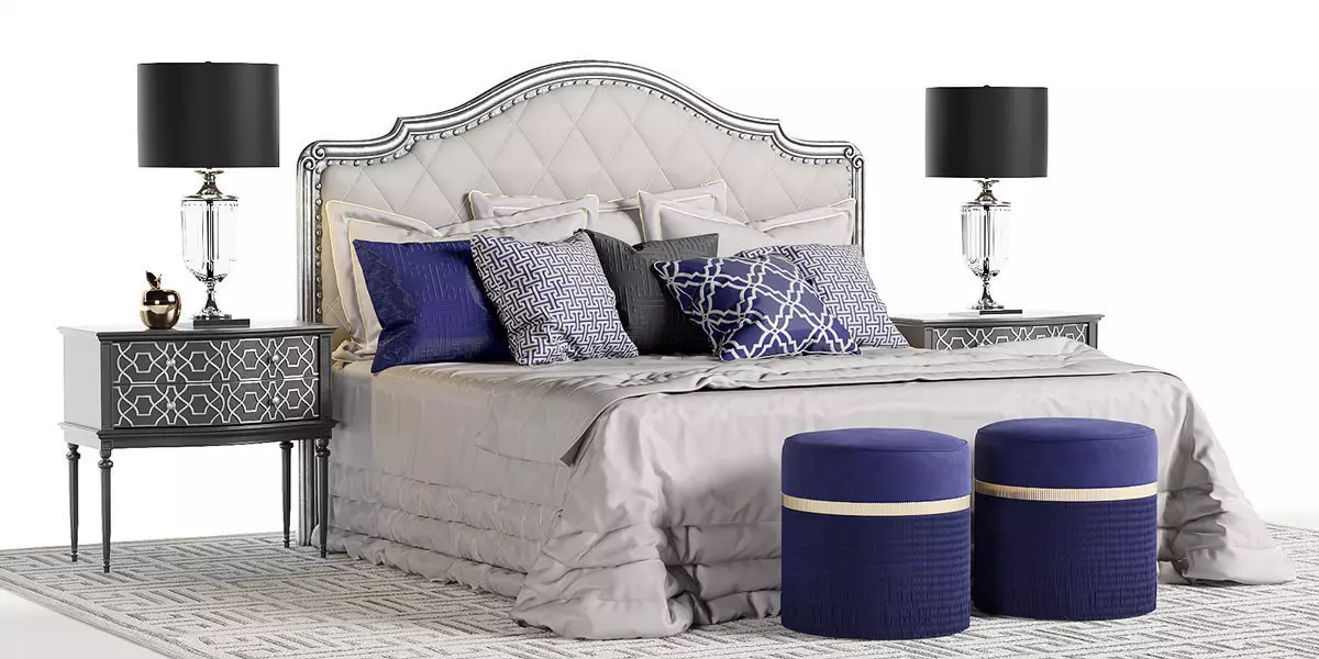 Marge Carson Rivoli Bed 3D model