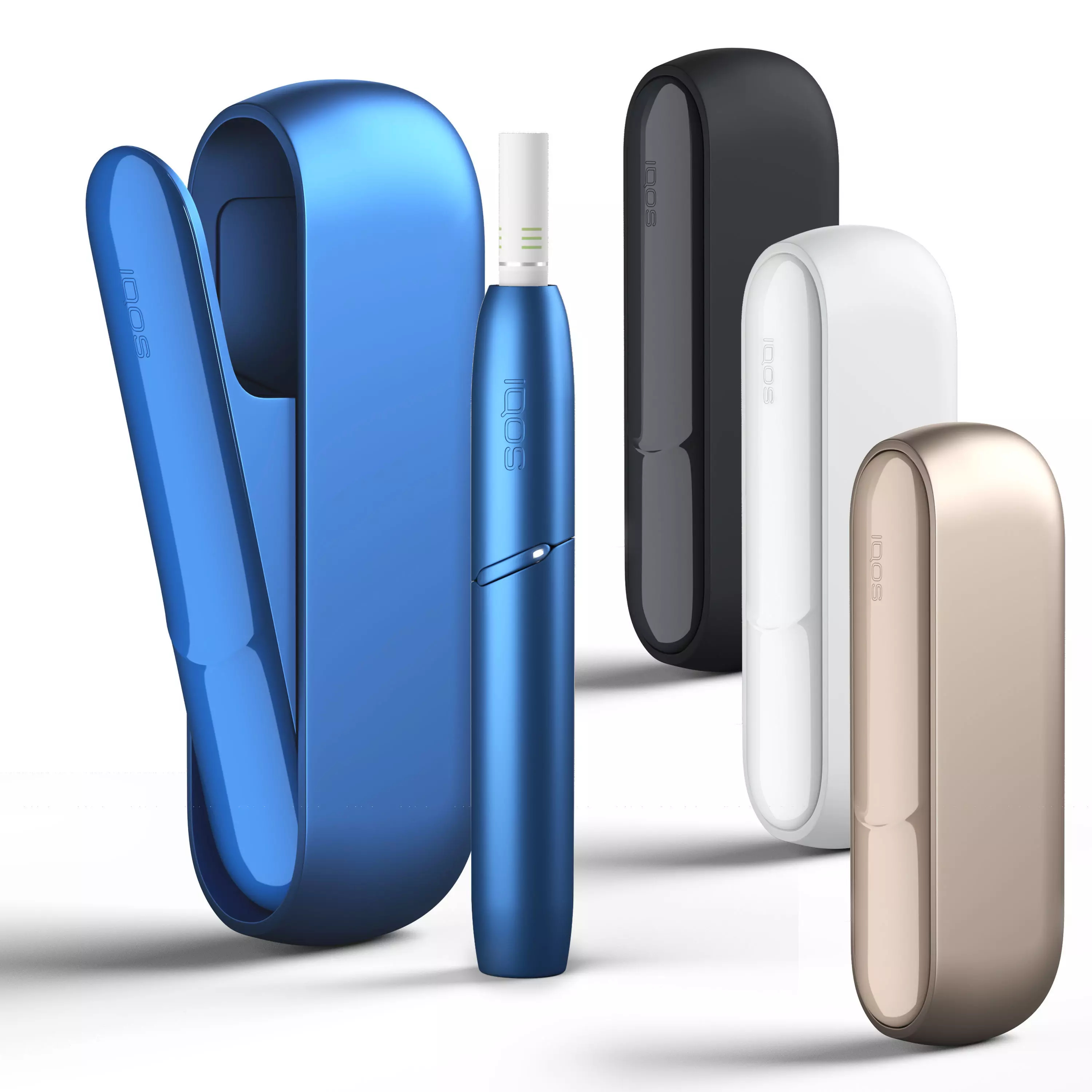 IQOS v 3 four different colored vape devices 3D model_0