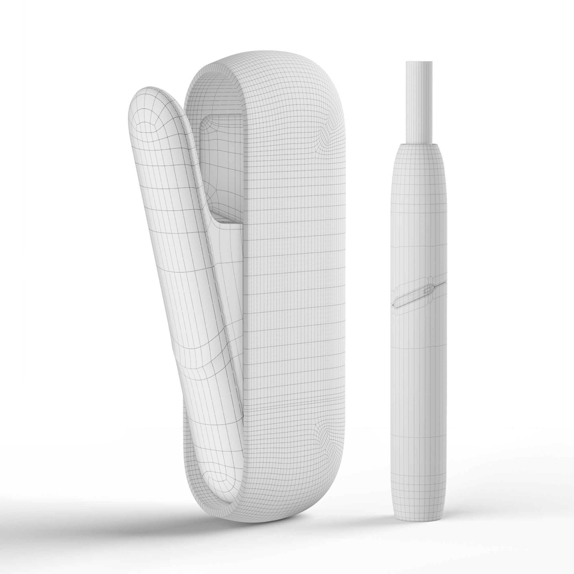 IQOS v 3 four different colored vape devices 3D model_1