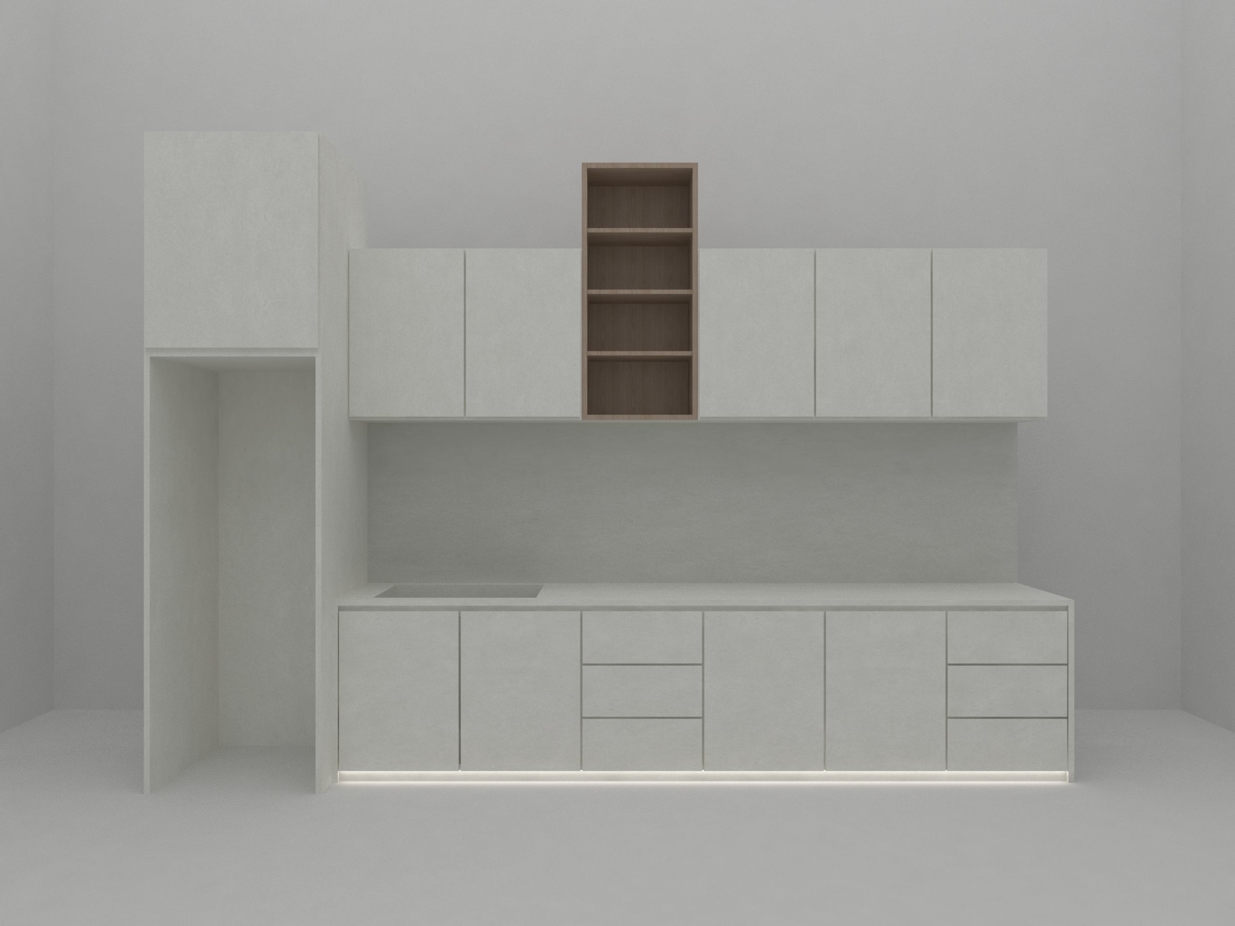 kitchen cabinet Free 3D model_3