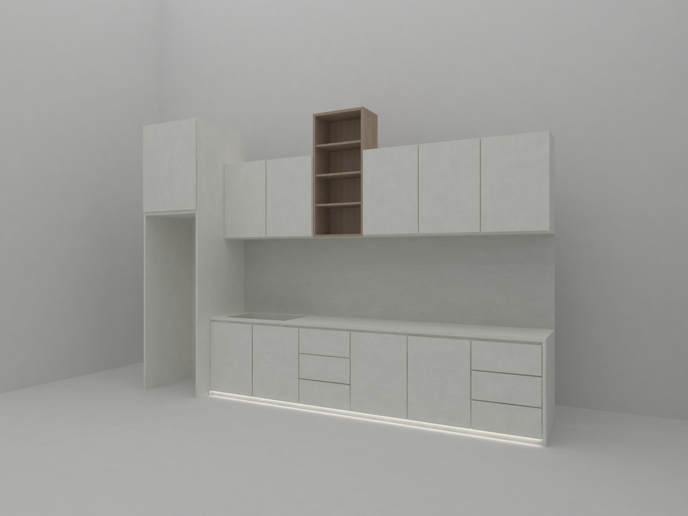 kitchen cabinet Free 3D model_5