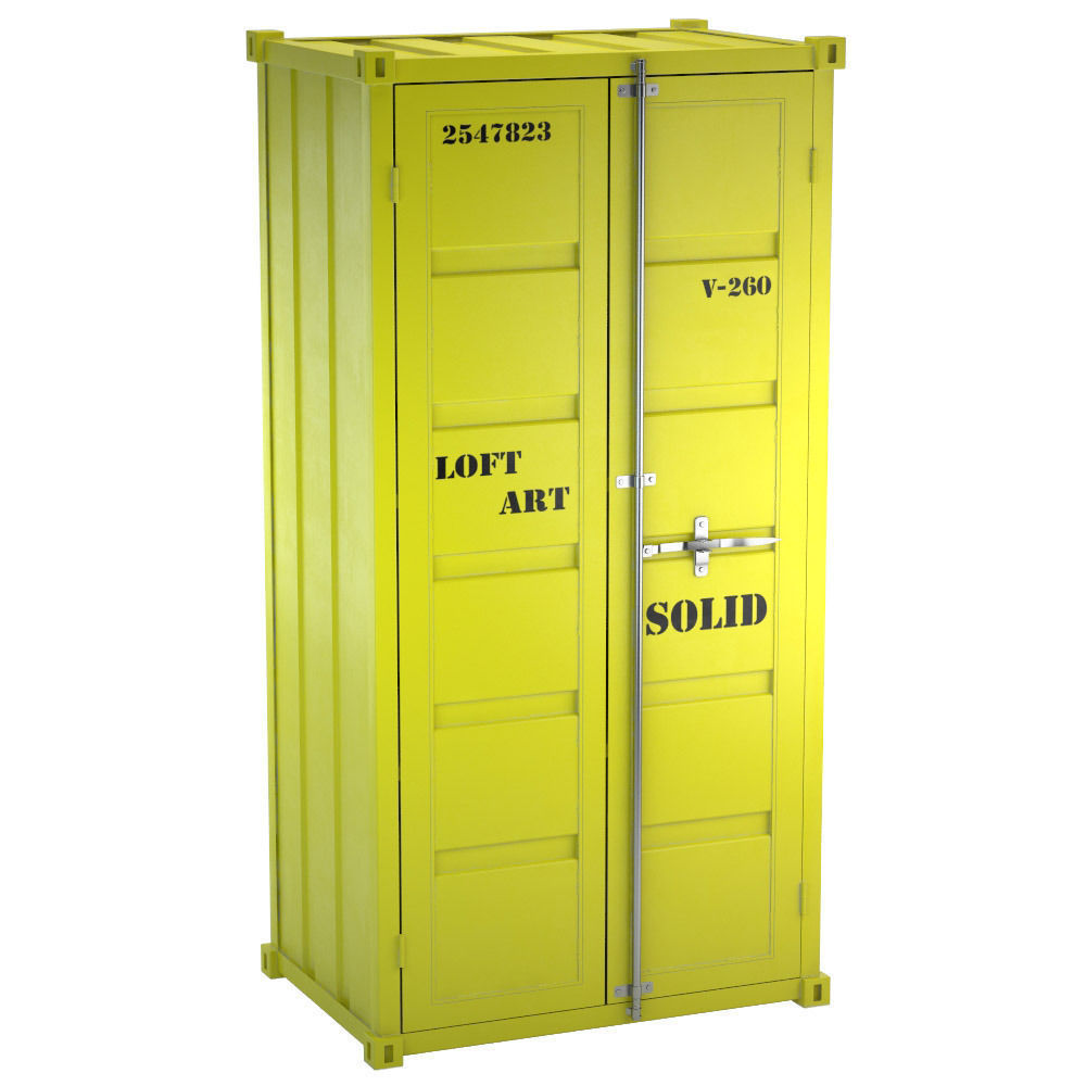 Sea Container wardrobe 4 COLORS 3D model_6