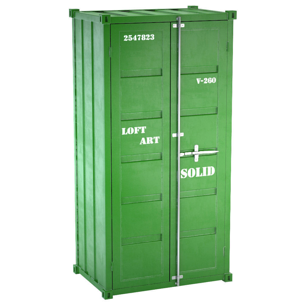 Sea Container wardrobe 4 COLORS 3D model_5