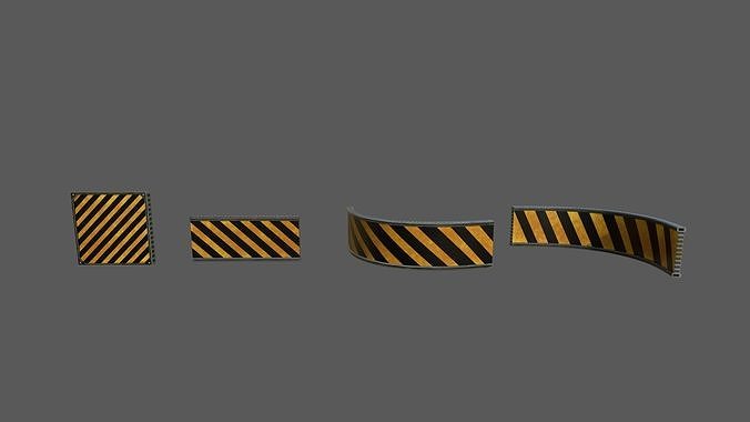 sci-fi walls  Low-poly 3D model