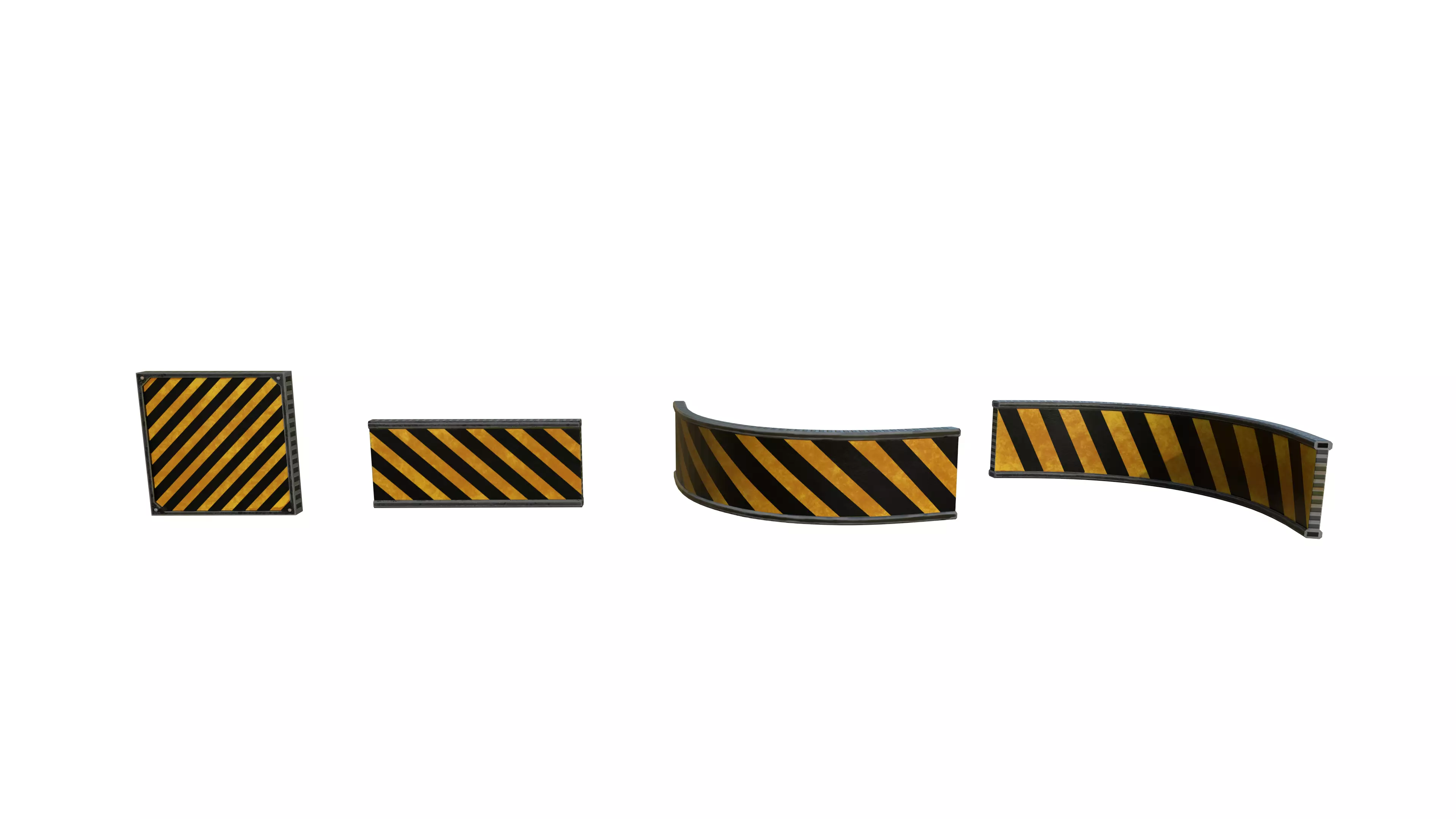 sci-fi walls  Low-poly 3D model_0